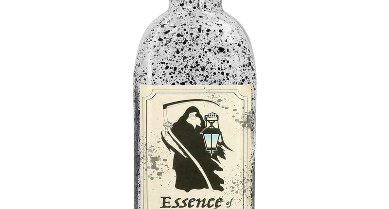 Glazen flesje Essence of death heks Halloween 19,5 cm