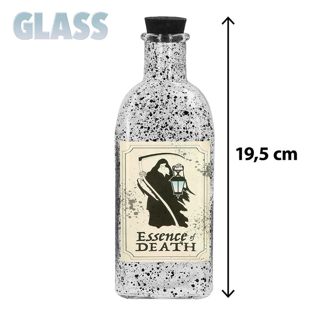 Glazen flesje Essence of death detail