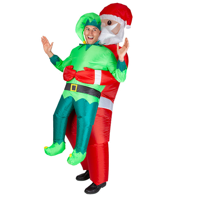 Opblaasbare gedragen door Kerstman/Elf