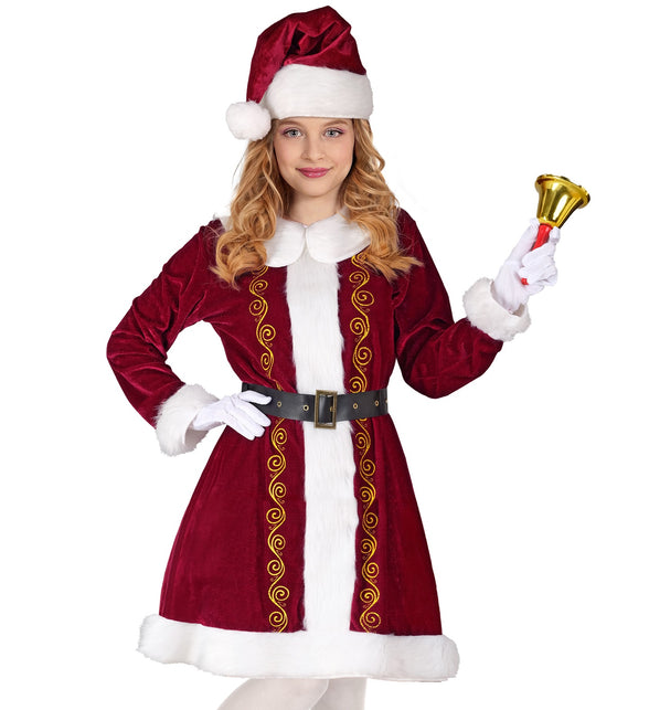 Kerstvrouw jurkje Claus kinderen