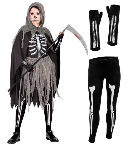 Grimreaper kostuum voor kinderen Skelety — foto 2