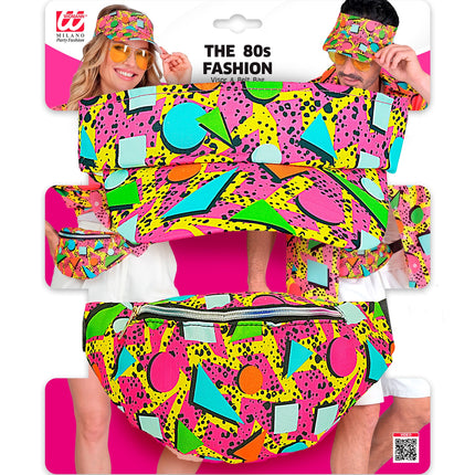 Verkleedset Jaren 80 funky fashion roze — foto 2