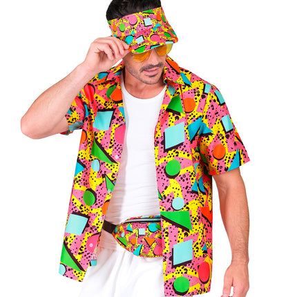 Verkleedset Jaren 80 funky fashion roze — foto 4