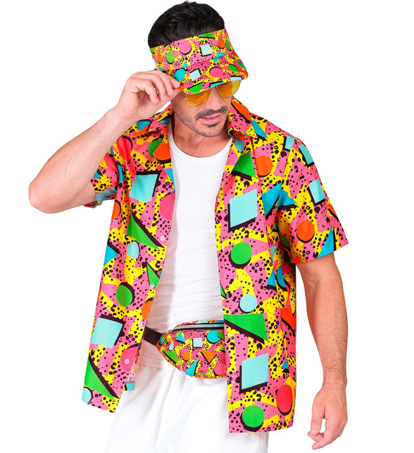 Verkleedset Jaren 80 funky fashion roze — foto 4