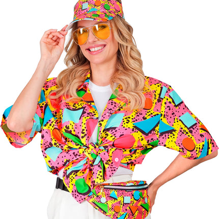 Verkleedset Jaren 80 funky fashion roze — foto 5