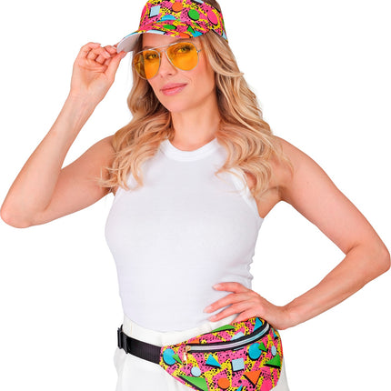 Verkleedset Jaren 80 funky fashion roze — foto 6