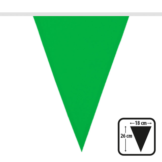 Groene polyester vlaggenlijn 6 meter