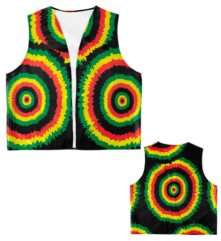 Rastafari reggae vest detail, Jamaica Bob Marley verkleedvest
