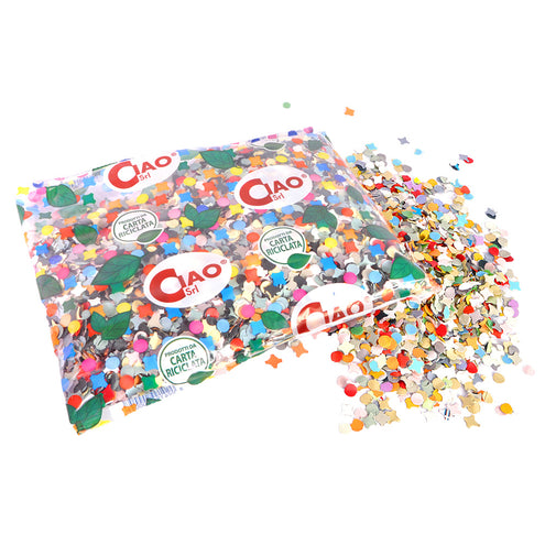 Zak confetti Party multikleur papier