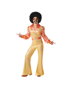 Kostuum Funky king 70s 80s disco outfit heren