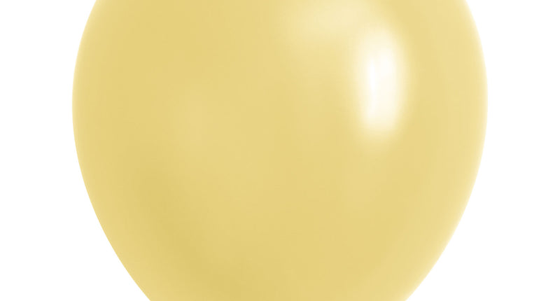 40 ballonnen Macaron geel 10 inch