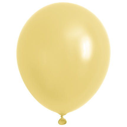 40 ballonnen Macaron geel 10 inch