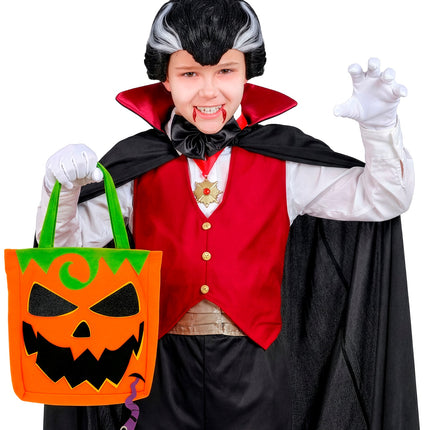 Tas trick-or-treat pompoen detailopname – verkleedkleding
