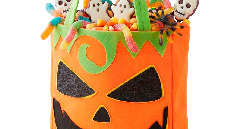 Tas trick-or-treat pompoen vooraanzicht – verkleedkleding