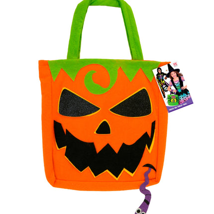 Tas trick-or-treat pompoen zijaanzicht – verkleedkleding