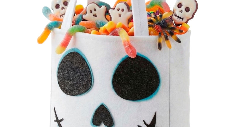 Tas trick-or-treat spook vooraanzicht – verkleedkleding