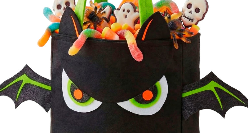 Tas trick-or-treat vleermuis vooraanzicht – verkleedkleding