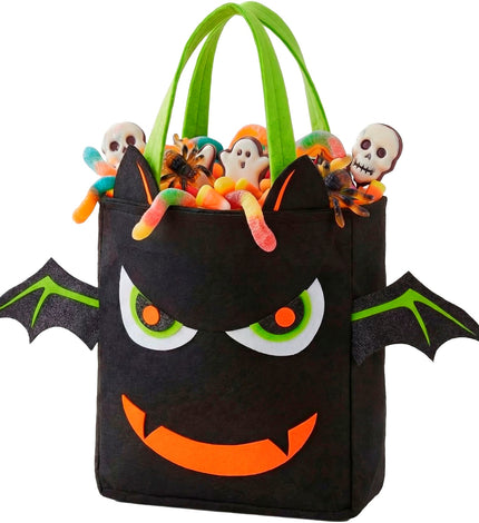 Tas trick-or-treat vleermuis vooraanzicht – verkleedkleding