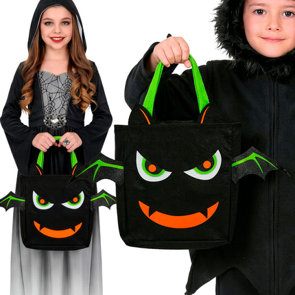 Tas trick-or-treat vleermuis achterkant – verkleedkleding