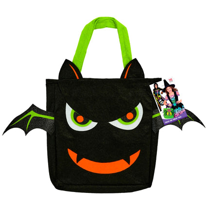 Tas trick-or-treat vleermuis zijaanzicht – verkleedkleding