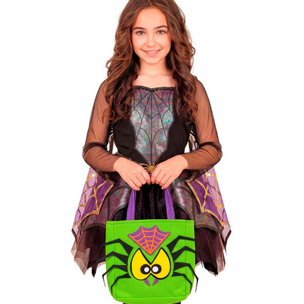 Tas trick-or-treat spin sfeerbeeld – verkleedkleding
