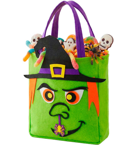 Tas trick-or-treat heksen vooraanzicht – verkleedkleding