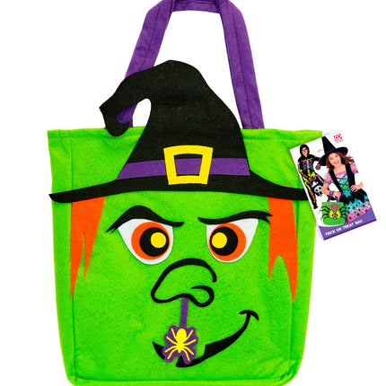 Tas trick-or-treat heksen zijaanzicht – verkleedkleding