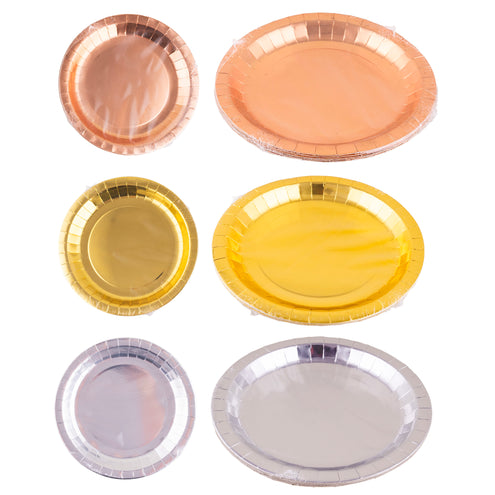 8 borden 3 kleuren rose goud zilver