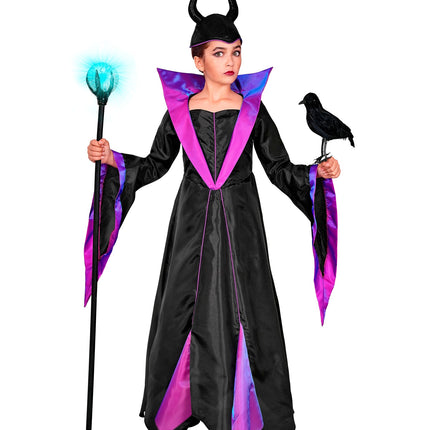 Malefica jurk voor meisjes achterkant – kostuums