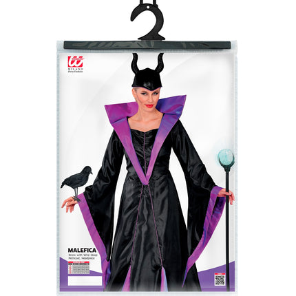 Malefica jurk voor dames close-up – kostuums