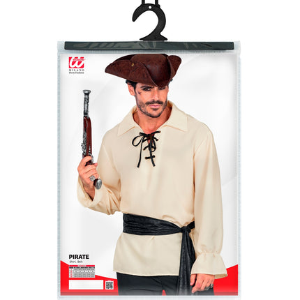 Piraten shirt voor heren totaalbeeld – kleding