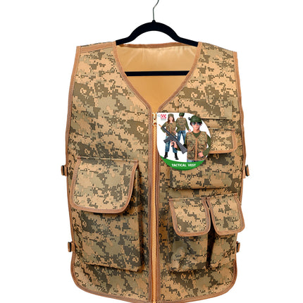 Camouflage tactisch gilet (art. 9172) achterkant – kleding