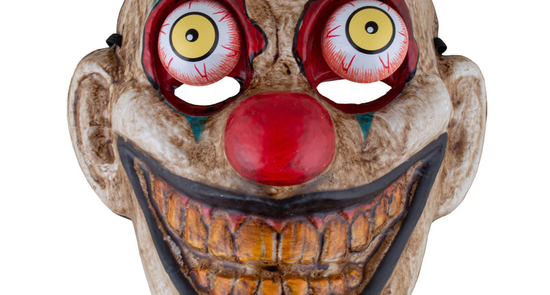 Clownmasker met bewegende ogen multicolor