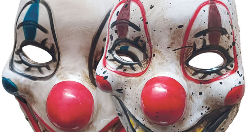Clownmasker met bewegende mond