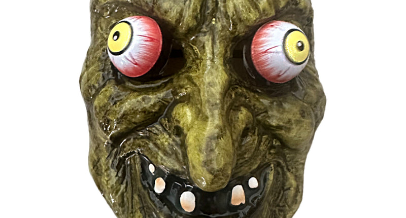 Heksenmasker met bewegende ogen Halloween