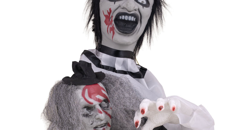 Clown voor op tafel 55 cm animatronic