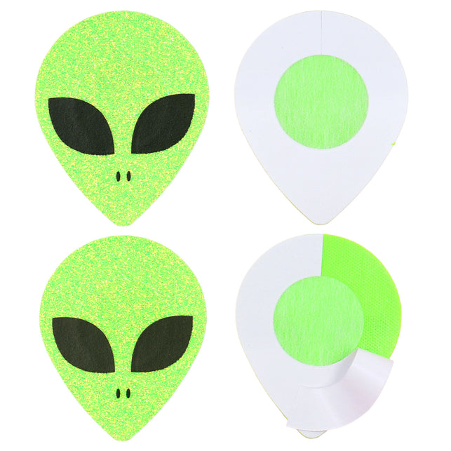 Tepelstickers alien glitter