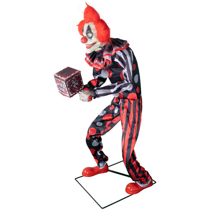 Levensgrote bewegende horrorclown prop