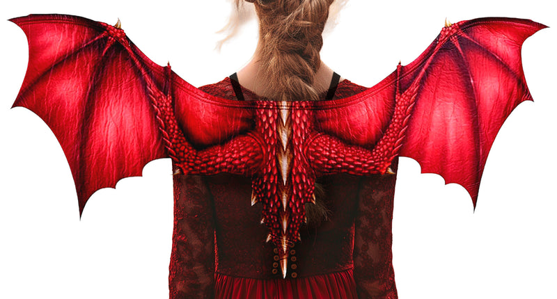 Draken vleugels rood