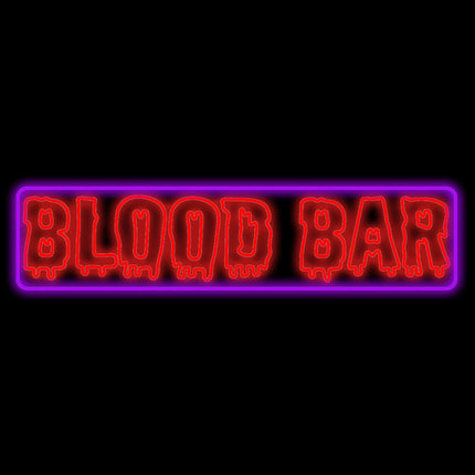Neon licht Blood Bar LED bord