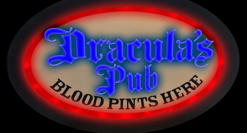 Neon licht Dracula's Pub LED bord