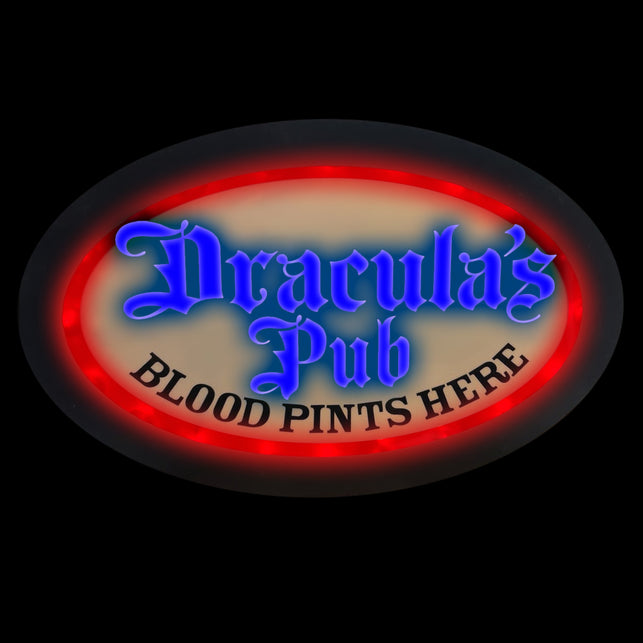 Neon licht Dracula's Pub LED bord