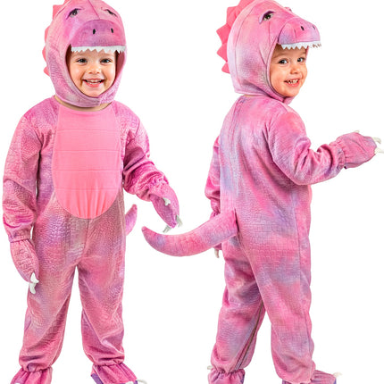 Dinosaurus roze jumpsuit voor meisjes sfeerbeeld – kostuums