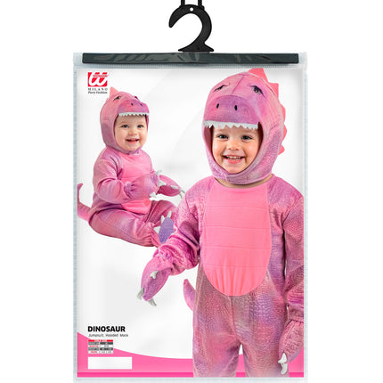 Dinosaurus roze jumpsuit voor meisjes totaalbeeld – kostuums