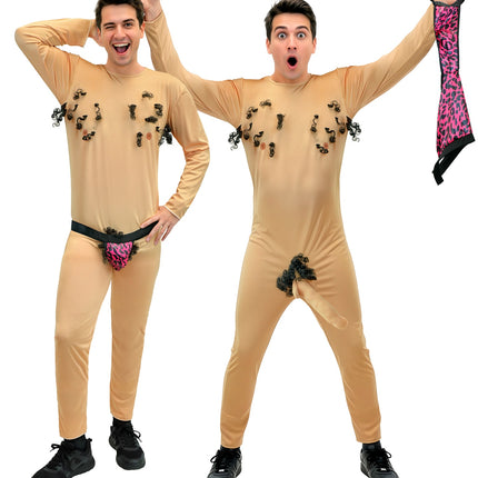 Gemene stripper jumpsuit met underpants voor heren zijaanzicht – kostuums