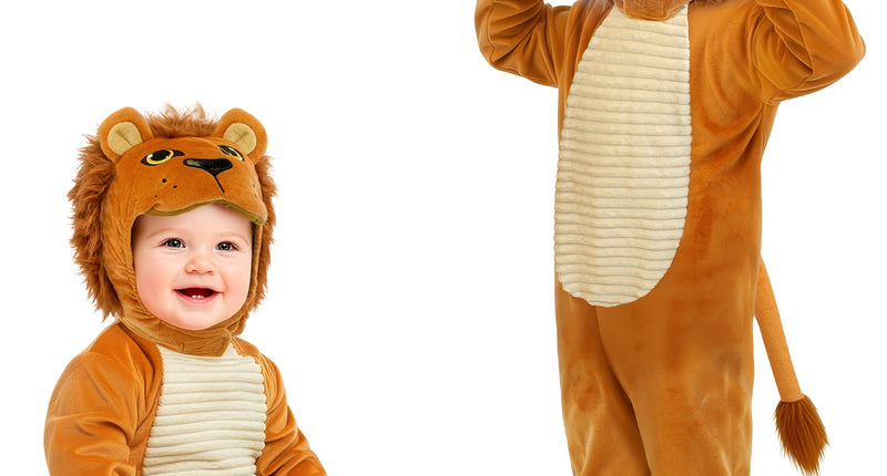 Leeuw jumpsuit voor jongens vooraanzicht – kostuums