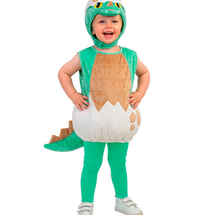 Dinosaurus baby kostuum voor jongens achterkant – kostuums