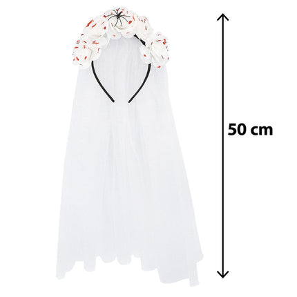 Halloween bruidsdiadeem Bleeding blossom