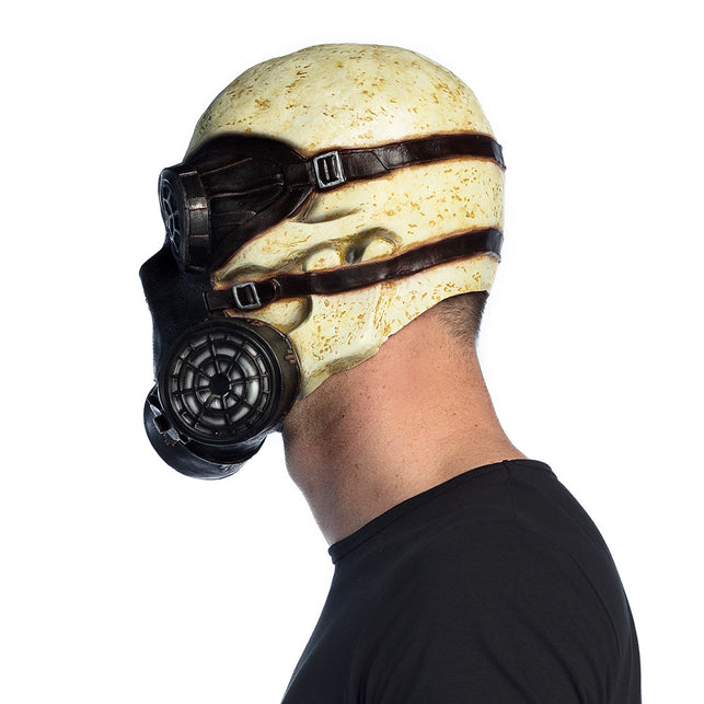 Latex hoofdmasker Gas skull — foto 3