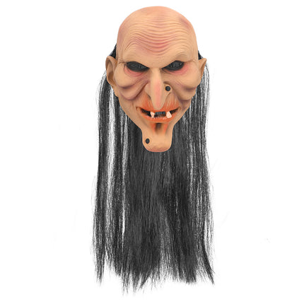 Latex hoofdmasker Creepy butler